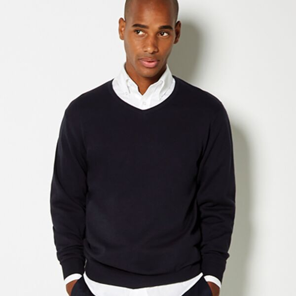 C3-Arundel Cotton Acrylic V Neck Sweater Thumbnail